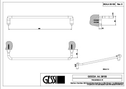 Полотенцедержатель Gessi Goccia (38100#031) хром