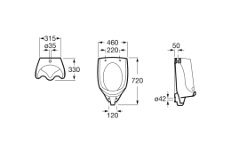 Писсуар Roca Mural (353330001) белый