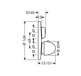 Термостат порционный Hansgrohe Ecostat (15740000)