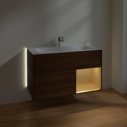 Villeroy Boch Finion G040HFGN Тумба под раковину 996х498 мм (gold matt/walnut veneer)