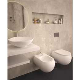 Подвесной унитаз Bien Flash FLKA052N1VP0W3000 44 x 52 x 33 см безободковый, сиденье Soft Close, белы