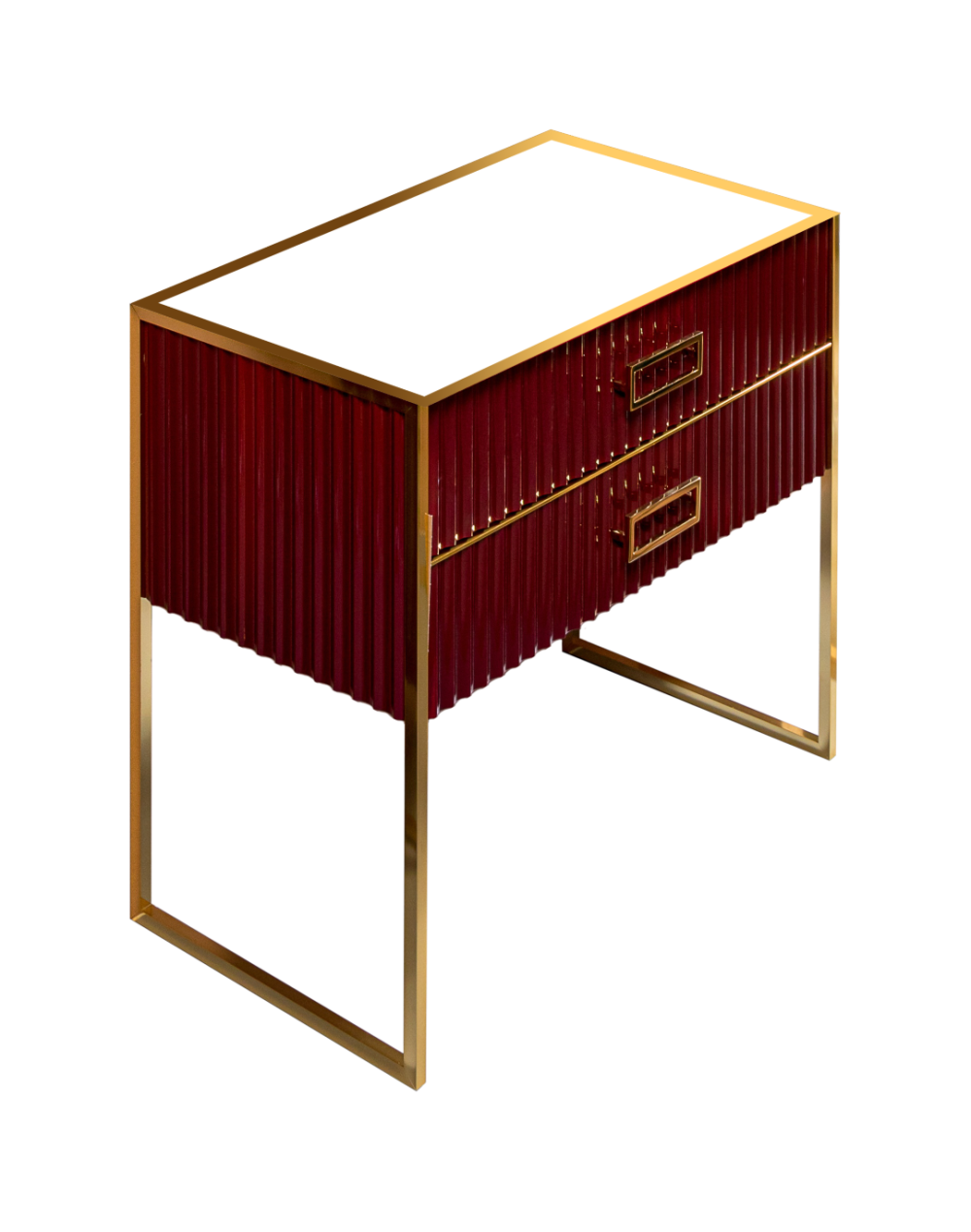 Фото Armadi Art 867-100-RG Тумба MONACO 100см h74см бордо глянец + золото под раковину чашу