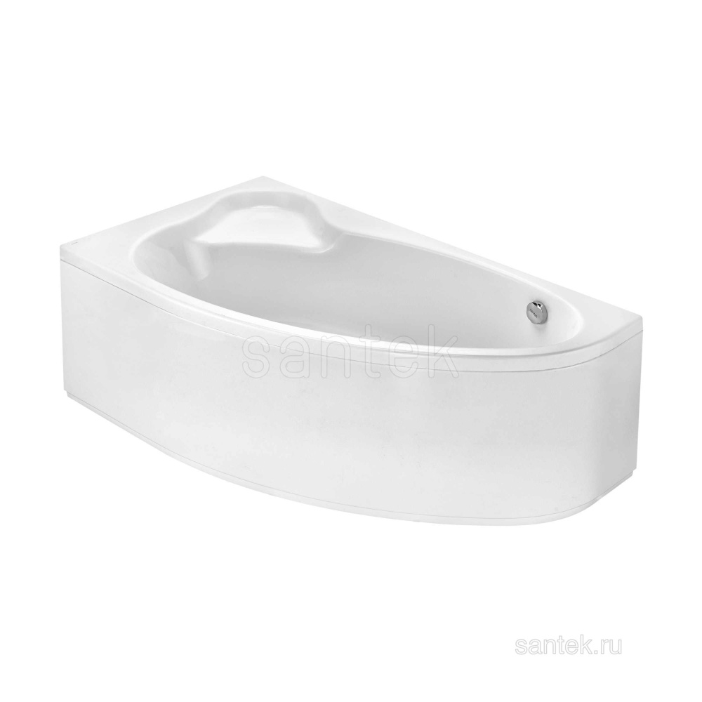 Акриловая ванна 170x100 Santek (1.WH50.1.663), асимметричная