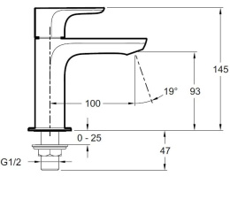 Фото Кран Jacob Delafon ALEO E72288-CP для раковины
