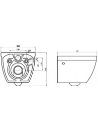 Подвесной унитаз BelBagno Cento-R BB509CH, безободковый