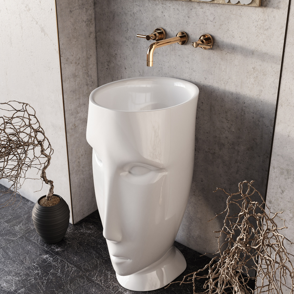 Фото Раковина Kerasan Artwork 474001 свободностоящая