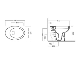 Унитаз напольный Hatria Erika Pro (YXBR01) белый