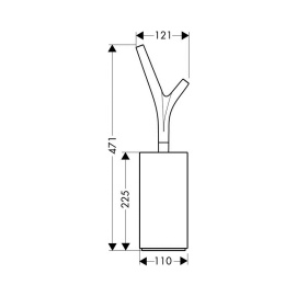 Ершик для унитаза 42235000 Hansgrohe Axor Massaud