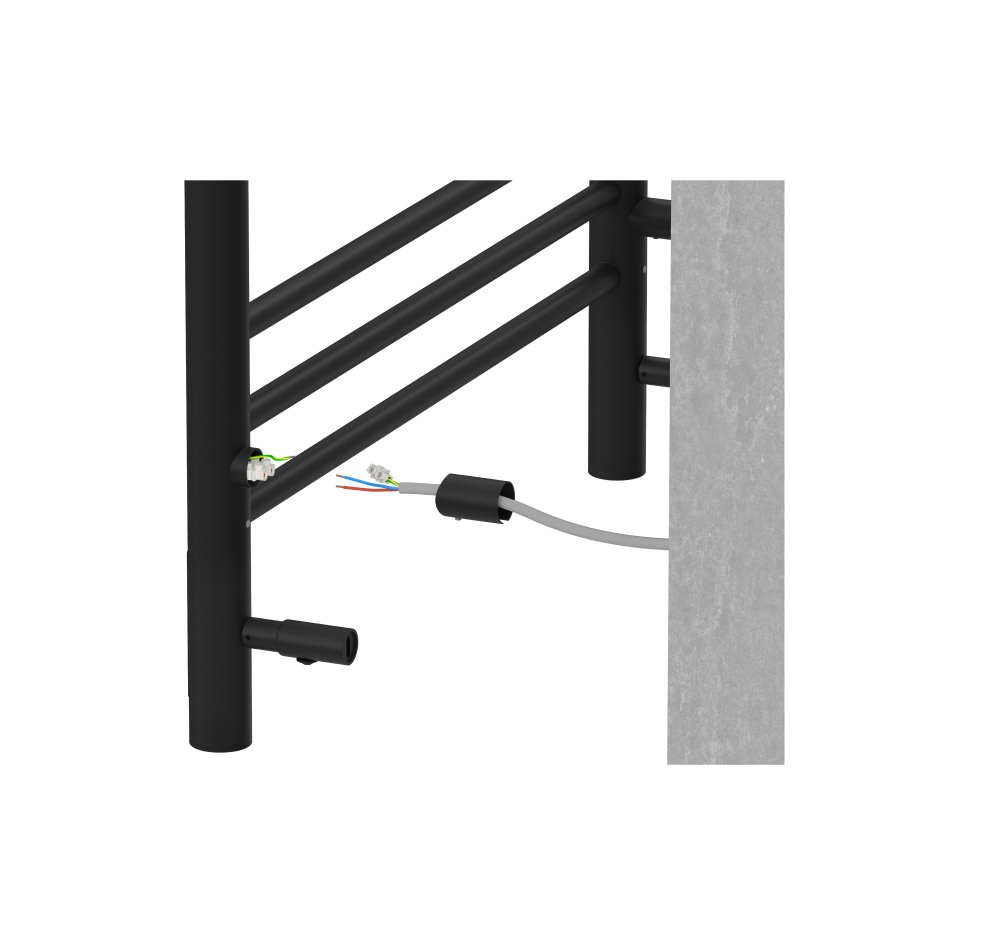 Фото Полотенцесушитель электрический Aquatek Бетта (AQ EL KRC1090BL), цвет черный