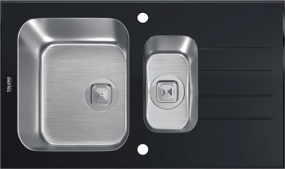 Фото Кухонная мойка TOLERO Ceramic Glass TGR-860к (TGR-860к Чёрная)