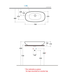 Фото Раковина Globo Stockholm (LA071.BI) белый