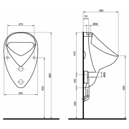 Писсуар KOLO Nova Pro Felix 26011000