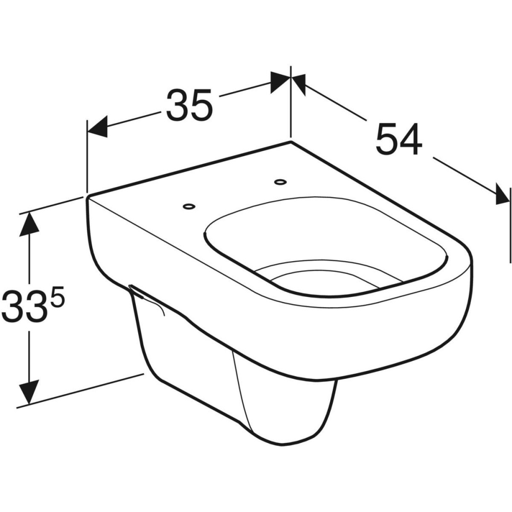 Geberit Smyle 500.211.01.1 Унитаз подвесной, стандартный