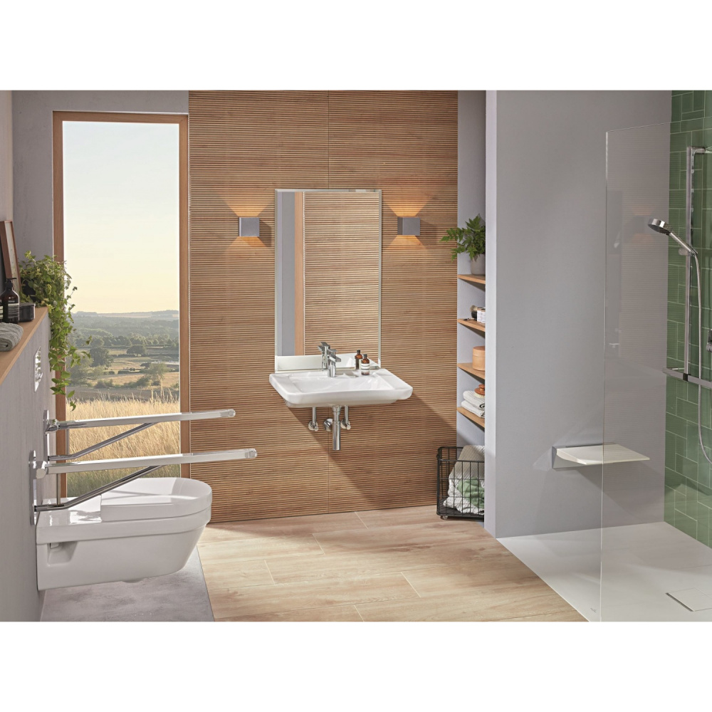 Villeroy Boch Architectura Vita 5649R0T1 Унитаз подвесной для инвалидов безободковый (цвет альпийски