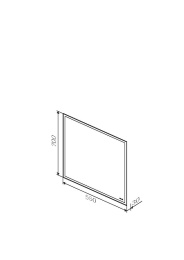 Зеркало с LED-подсветкой Am.Pm Gem (M91AMOX0551WG) серебристый