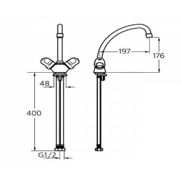 Смеситель для кухни B1858AA Ideal Standard Alpha