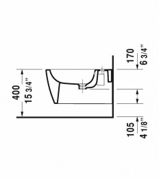 Фото Подвесное биде Duravit ME by Starck (22881500001) белый