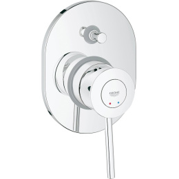 Смесители для душа Grohe BauClassic 29047000 Смеситель для ванны, встраиваемый без излива