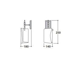 Фото Светильник для ванной Globo Paestum (PAAG50) золото