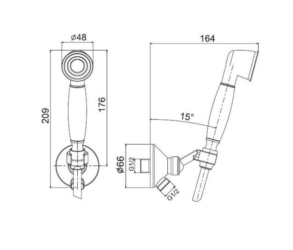 Душевой гарнитур Fima Carlo Frattini (F2287/6CR) хром