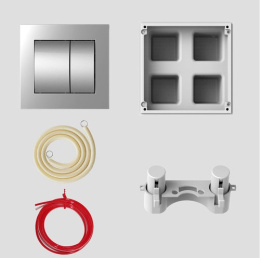 Фото Клавиша смыва Sanit (16.301.28..0000cr) хром