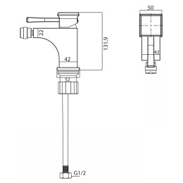 Фото Смеситель для биде BelBagno Mille MIL-BD-CRM
