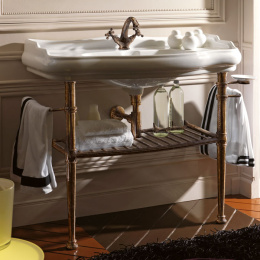 Металлическая структура Консоль под раковину Kerasan Retro 730090+ с раковиной