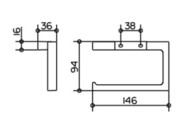 Фото Держатель туалетной бумаги Keuco Edition 11 (11162010000) хром