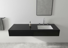 Смеситель для раковины Hansgrohe Vernis Shape (71563670) чёрный матовый