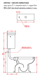 Фото Унитаз приставной ArtCeram Hermitage (HEA013 73) белый