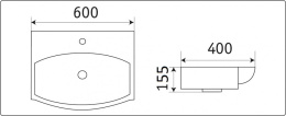 Умывальник CeramaLux 78014D