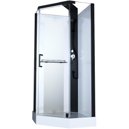 Душевая кабина 90x90x217 Black&White (G8705) акрил, Поддон низкий