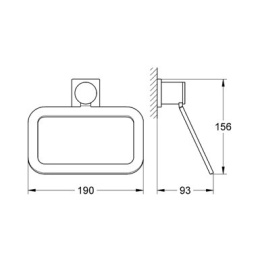 Grohe Allure 40339000 Держатель полотенца, кольцо
