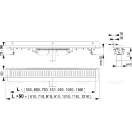 Душевой лоток AlcaPlast (APZ1104-850)