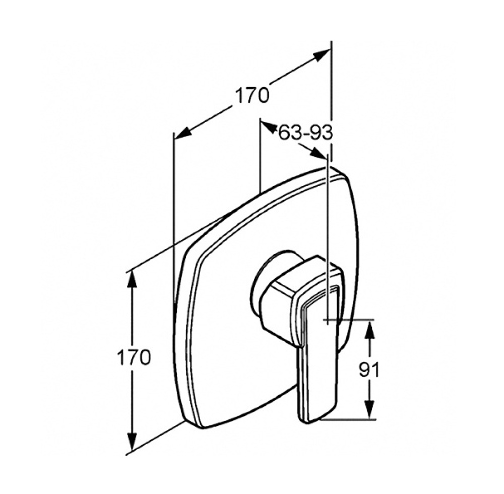 Фото Смеситель для душа Kludi Q-Beo (507170575)