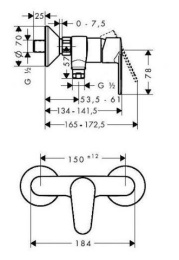 Фото Гигиенический душ Hansgrohe Talis E2 3166232129