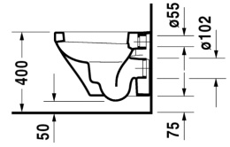 Подвесной унитаз Duravit Durastyle 2539090000, белый