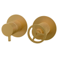 Смеситель для душа Remer Chrono CH92ZPBG, золото брашированное