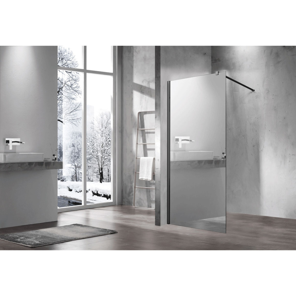 Душевая перегородка Vincea Walk in (VSW-1H900MRB) черный матовый