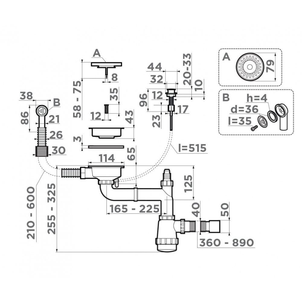 Арматура Omoikiri WK-1CL-R-A-AB022 (4957092)