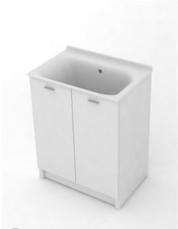 Комплект для постирочной раковины 75 x 50 см Kerasan Aquadom 9164k3*0