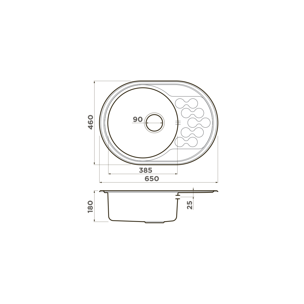 Кухонная мойка Omoikiri Kasumigaura 65-IN (4993727) нержавеющая сталь