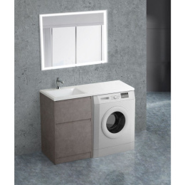 Тумба под раковину BelBagno Kraft KRAFT-LVD-580/1200-2C-PIA-PG, напольная, Pietra Grigio