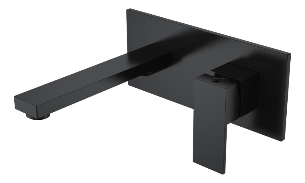 Фото Cмеситель для умывальника Boheme Qubic (475-B) черный