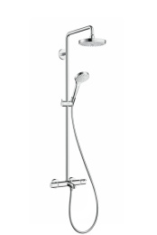 Фото Душевая система с термостатом 27351400 Hansgrohe Croma Select S Showerpipe 180 (белый, хром)