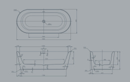 Фото Акриловая ванна 180x80 Knief (0100-230), овальная