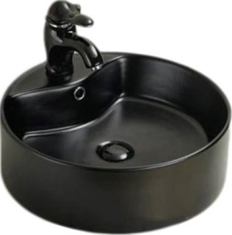 Фото Раковина накладная 41,5 см SantiLine (SL-1069MB)