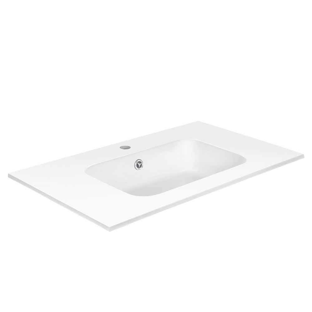 Фото Раковина из искусственного камня Vincea (VCB-2N800W) белый