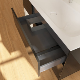 Villeroy Boch Finion F060GJPH Тумба под раковину 1196х498 мм (light grey matt/glossy black)