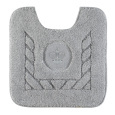 Migliore Коврик д/WC 60х60 см. вышивка логотип КОРОНА, серый, окантовка серебро 30762